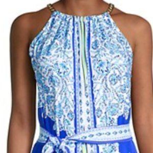 NWT XL Bingham Midi Dress Turquoise Oasis Shell Me You Love Me Dress